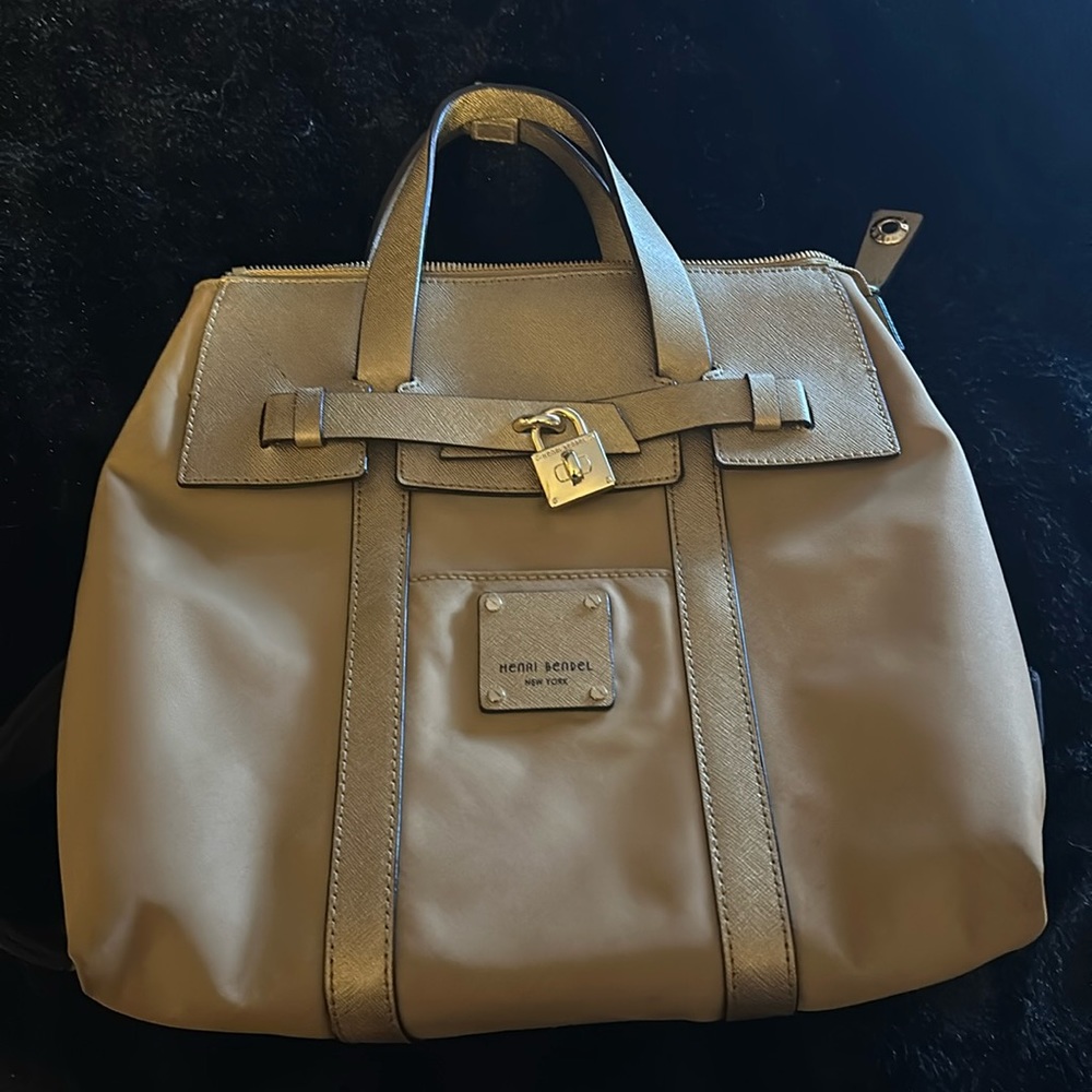 Gold Henri Bendel Sm Jett Setter Backpack